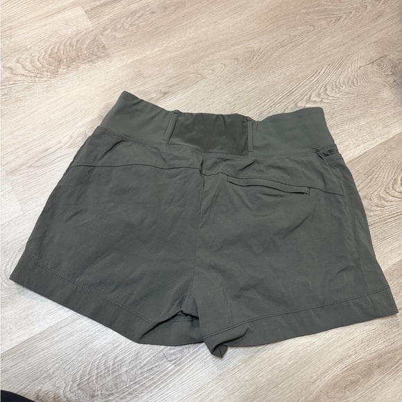 Athleta High Waist Olive Shorts - Picture 3 of 7
